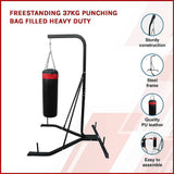 Freestanding 37kg Punching Bag Filled Heavy Duty