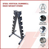 Steel Vertical Dumbbell Rack Weight Stand