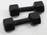 5kg Dumbbells Pair PVC Hand Weights Rubber Coated