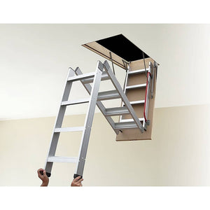 Deluxe Aluminium Attic Loft Ladder - 2700mm to 3050mm