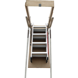 Deluxe Aluminium Attic Loft Ladder - 2700mm to 3050mm