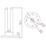 4 x Frameless Pool Glass Fencing Clamps Spigots