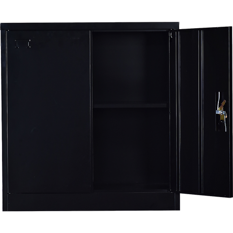 Two-Door Shelf Office Gym Filing Storage Locker Cabinet Safe