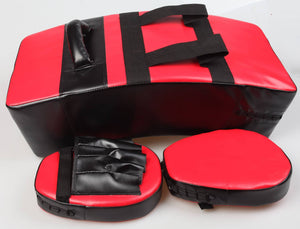 Kicking Boxing Sparring Shield & Punching Pad Mitts Combo