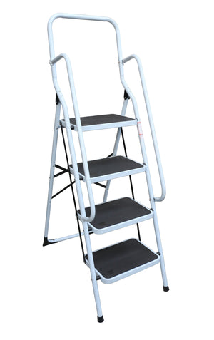 Foldable Non Slip 4 Step Steel Ladder