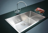 810x505mm Handmade 1.5mm Stainless Steel Undermount / Topmount Kitchen Sink with Square Waste