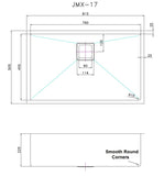 810x505mm Handmade 1.5mm Stainless Steel Undermount / Topmount Kitchen Sink with Square Waste