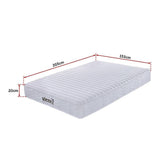 Palermo Contour 20cm Encased Coil Queen Mattress CertiPUR-US Certified Foam