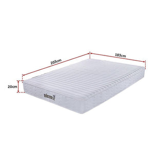 Palermo Contour 20cm Encased Coil King Mattress CertiPUR-US Certified Foam