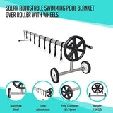 Solar Adjustable Swimming Pool Blanket Cover Roller with Wheels