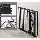 Queen Folding Metal Bed Frame Storage Platform Mattress Base