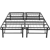 Queen Folding Metal Bed Frame Storage Platform Mattress Base