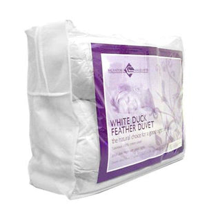 100% White Duck Feather Duvet / Doona Quilt King Single