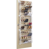 36 Pair Shoe Holder Organiser Over The Door Hanging Shelf Rack Storage Hook