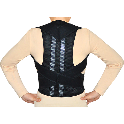 Lower Back Brace Unisex Posture Corrector Lumbar Support - Large