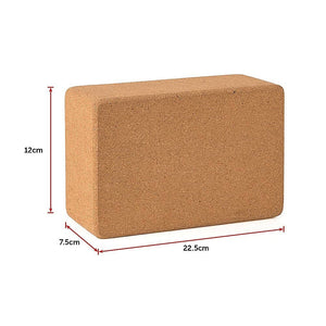 2 x Cork Yoga Block Organic Yoga Prop Accessory Exercise Brick