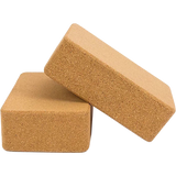 2 x Cork Yoga Block Organic Yoga Prop Accessory Exercise Brick