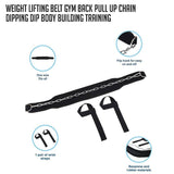 Weight Lifting Belt Gym Back Pull Up Chain Dipping Dip Body Building Training