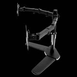 13"-27" Dual Screen Monitor Stand TV Bracket Computer Display Desk Mount Holder