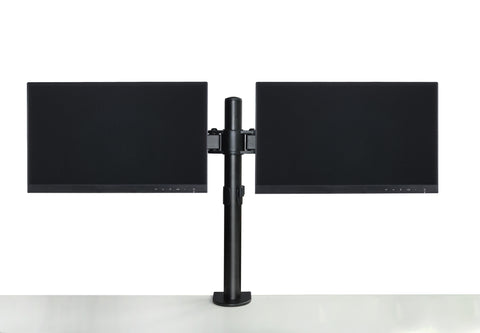 Dual LCD Monitor Desk Mount Stand Adjustable Fits 2 Screens Up To 27"