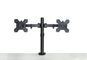 Dual LCD Monitor Desk Mount Stand Adjustable Fits 2 Screens Up To 27