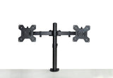 Dual LCD Monitor Desk Mount Stand Adjustable Fits 2 Screens Up To 27"