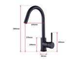 Kitchen Mixer Tap Faucet Basin Laundry Sink - BLACK