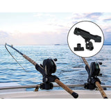 4PC Kayak Boat Fishing Pole Rod Holder Tackle Kit  Adjustable Side Rail Mount