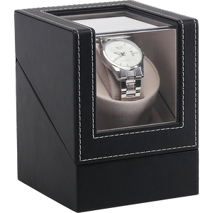 Automatic Watch Winder Display Box Case Motor Rotation Storage PU Leather