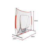 Portable Baseball Training Net Stand Softball Practice Sports Tennis