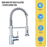 Basin Mixer Tap Faucet w/Extend -Kitchen Laundry Sink