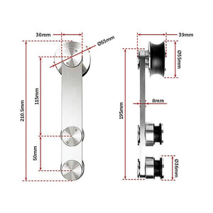 Sliding Barn Door Hardware Stainless Steel