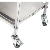 3 Tiers Food Trolley Cart Stainless Steel Utility Kitchen Dining Service