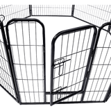 8 Panel Heavy Duty Pet Dog Playpen Puppy Exercise Fence Enclosure Cage