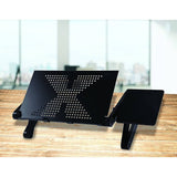 Aluminium Alloy Folding Laptop Computer Stand Desk Table Tray On Bed Mouse