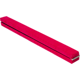 2.4m (8FT) Gymnastics Folding Balance Beam Pink Synthetic Suede