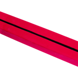 2.4m (8FT) Gymnastics Folding Balance Beam Pink Synthetic Suede