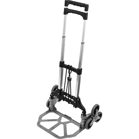 Stair Climbing Trolley 6 Wheels Aluminium Folding Hand Cart Climb Steps