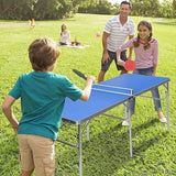 152cm Portable Tennis Table, Folding Ping Pong Table Game Set