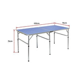 152cm Portable Tennis Table, Folding Ping Pong Table Game Set