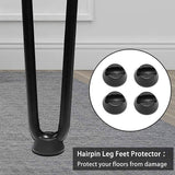 Set of 4 Industrial Retro Hairpin Table Legs 12mm Steel Bench Desk 41cm Leg