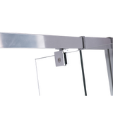 Adjustable Semi Frameless Shower Screen (82~90) x 195cm Australian Safety Glass