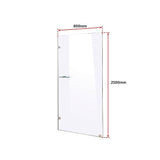 800 x 2100mm Frameless 10mm Safety Glass Shower Screen