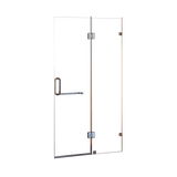 100 x 200cm Wall to Wall Frameless Shower Screen 10mm Glass By Della Francesca