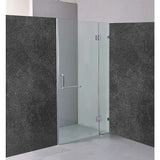 100 x 200cm Wall to Wall Frameless Shower Screen 10mm Glass By Della Francesca