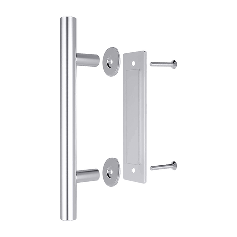 12" Barn Door Handle Sliding Flush Pull Wood Door Gate Hardware Stainless Steel