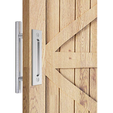 12" Barn Door Handle Sliding Flush Pull Wood Door Gate Hardware Stainless Steel