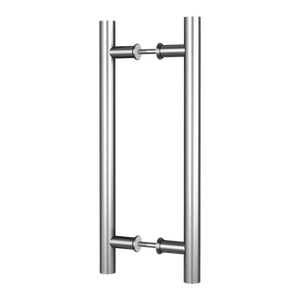 Round 300mm Push Pull Stainless Steel Door Handle Entrance Entry Shower Glass