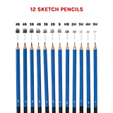 Art Sketch Pencils Oil Drawing Colouring Graphite Charcoal Pencil Set 72pcs/set