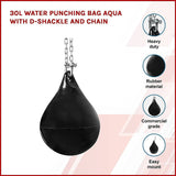 30L Water Punching Bag Aqua with D-Shackle and Chain